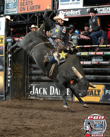 during the second round of the Colorado Springs Built Ford Tough Series PBR. Photo by Andy Watson/Bull Stock Media. Photo credit must be given on all use.